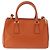 PRADA Hand Bag Safiano Leather 2way Orange Gold - vista 2