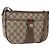 GUCCI GG Supreme Web Sherry Line Bag PVC Beige Gold 02 14 032
