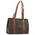 Céline CELINE Macadam Tote Bag PVC Leder Braun Goldfarben
