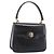 GUCCI Hand Bag Leather Black Gold Tone
