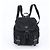 Prada Tessuto Nylon Rucksack mit Leder-Dreieckslogo Schwarz