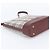 Borsa a tracolla Burberry Nova Check in pelle e tela Rosso Beige Bordò - vista 5