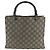 Borsa tote Gucci Bamboo GG in nylon e pelle Beige