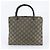Borsa tote Gucci Bamboo GG in nylon e pelle Beige - vista 3