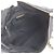 Borsa a tracolla in pelle e nylon Tessuto Prada con logo triangolare e catena Nero - vista 7