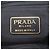 Borsa a tracolla in pelle e nylon Tessuto Prada con logo triangolare e catena Nero - vista 9