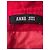 Anna Sui Rotes Wollkleid mit Peplum und schwarzen Bändern - Ansicht 5