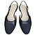 Chanel Slingback basse in pelle e tessuto nero