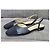 Chanel Slingback basse in pelle e tessuto nero - vista 3