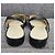 Chanel Slingback basse in pelle e tessuto nero - vista 7