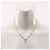 Collana Christian Dior CD Logo Bianco D'oro - vista 4