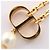 Collana Christian Dior CD Logo Bianco D'oro - vista 6