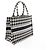Christian Dior Dior Book Tote Medium Houndstooth Tasche Schwarz Weiß - Ansicht 2
