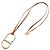 Christian Dior Dior CD Logo Halskette Braun Golden - Ansicht 3
