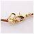 Christian Dior Dior CD Logo Halskette Braun Golden - Ansicht 4
