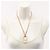Christian Dior Dior CD Logo Halskette Braun Golden - Ansicht 6