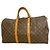 Sac Louis Vuitton Boston Monogram Keepall 50 Marron