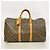 Sac Louis Vuitton Boston Monogram Keepall 50 Marron - vue 12