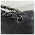 Bolsa de ombro Chanel em couro preto - vista 10
