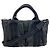 Hermès Hermes Caravan horizontale Lederhandtasche Schwarz