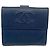Chanel Navy Bi-Fold Geldbörse Marineblau