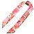 Hermès Lenço Hermes Twilly Bingata Rosa Multicor Laranja - vista 2