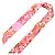 Hermès Lenço Hermes Twilly Bingata Rosa Multicor Laranja - vista 3