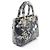 Borsa Christian Dior Lady Dior Small Florilegio Nero Multicolore - vista 2