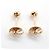 Autre Marque Pendientes de botón Tiffany & Co. By the Yard Dorado - vista 2