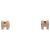 Hermès Orecchini Hermes Mini Pop H Stud Earrings Beige D'oro