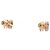 Hermès Orecchini Hermes Mini Pop H Stud Earrings Beige D'oro - vista 2