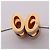 Hermès Orecchini Hermes Mini Pop H Stud Earrings Beige D'oro - vista 7