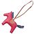 Hermès Hermes Rodeo MM Charm Castaño Rosa Azul
