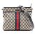 Borsa a tracolla Gucci Sherry Line GG Canvas Crudo Blu navy