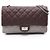 Borsa a tracolla Chanel 2.55 Matelassé Maxi Double Flap Marrone Bordò