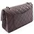 Borsa a tracolla Chanel 2.55 Matelassé Maxi Double Flap Marrone Bordò - vista 2