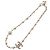 Collar Chanel B20V Coco Mark Blanco Dorado - vista 3