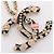Chanel B24P Coco Mark Icon Motif Halskette Schwarz Pink Golden - Ansicht 6