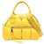 Bolso Prada Bomber amarillo de nylon y cuero