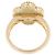 Van Cleef & Arpels Vintage Alhambra Ring aus Karneol und Diamanten Golden Bordeaux - Ansicht 3