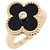Van Cleef & Arpels Vintage Alhambra Onyx 1PD Ring Schwarz Golden