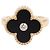 Van Cleef & Arpels Vintage Alhambra Onyx 1PD Ring Schwarz Golden - Ansicht 2
