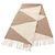 Hermès Estola de cachemira Hermes Casaque Zigzag Blanco Beige