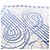 Hermès Hermes Carre Geant 140 Fouets et Badines Tattoo Scarf Bianco Blu - vista 2