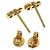 Orecchini Gucci GG Running in oro giallo 18K - vista 3