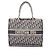Christian Dior Dior BOOK TOTE Borsa Tote Media Oblique Crudo Blu navy