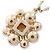 Chanel Coco Mark Flower Halskette Weiß Golden - Ansicht 2
