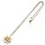 Chanel Coco Mark Flower Halskette Weiß Golden - Ansicht 3