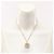 Chanel Coco Mark Flower Halskette Weiß Golden - Ansicht 6