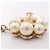 Chanel Coco Mark Flower Halskette Weiß Golden - Ansicht 9